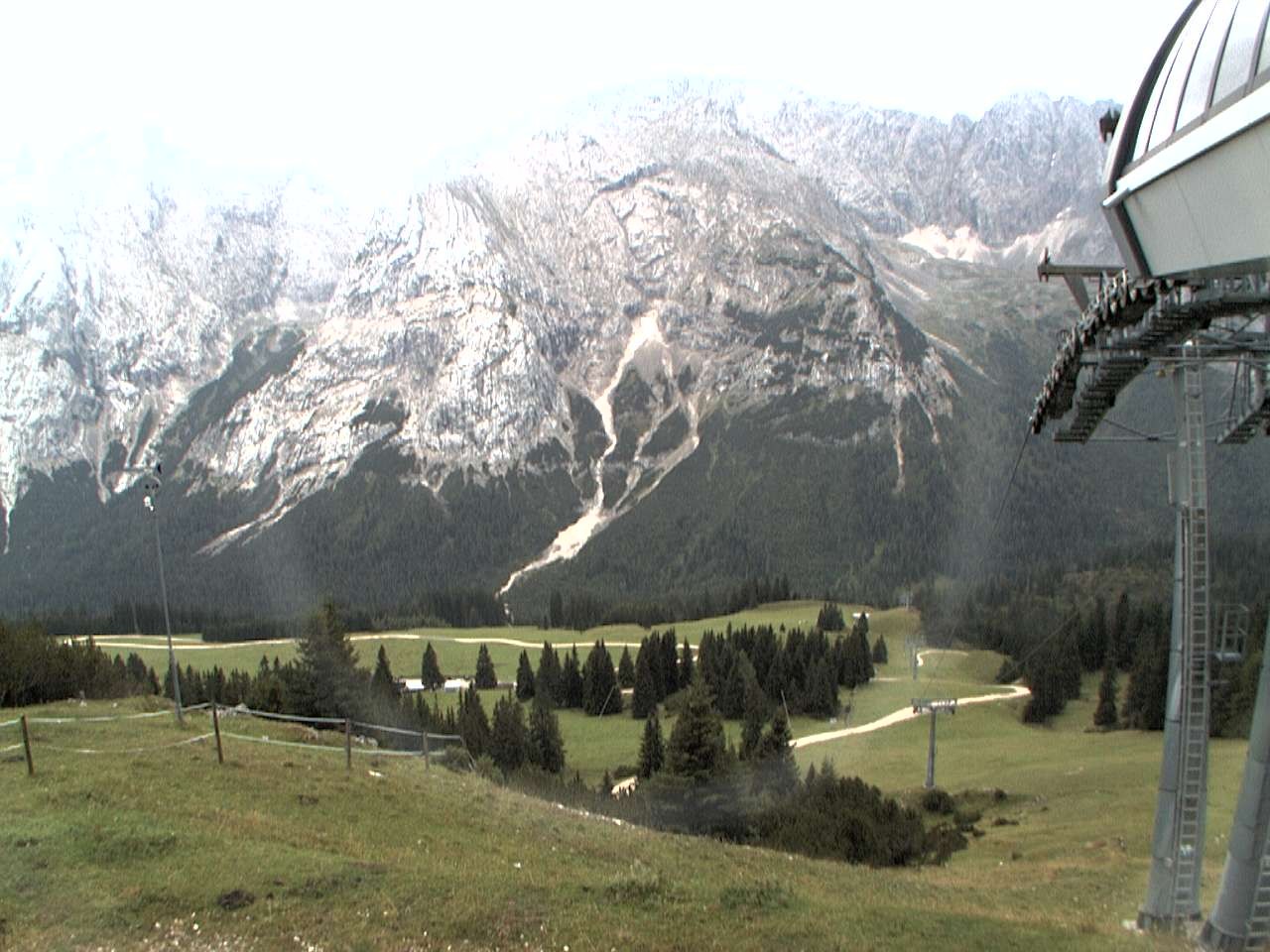 Archiv Foto Webcam Bergstation Sesselbahn Gaistal, Ehrwalder Alm