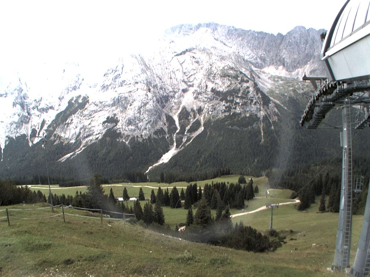 Archiv Foto Webcam Bergstation Sesselbahn Gaistal, Ehrwalder Alm