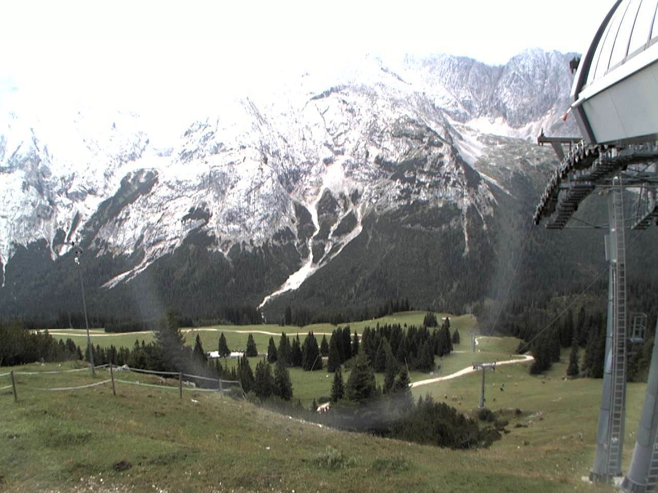 Archiv Foto Webcam Bergstation Sesselbahn Gaistal, Ehrwalder Alm