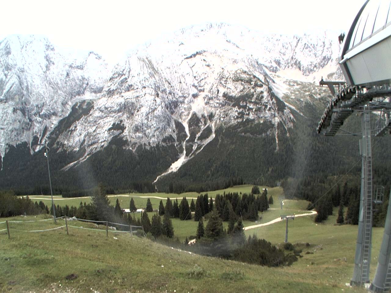 Archiv Foto Webcam Bergstation Sesselbahn Gaistal, Ehrwalder Alm