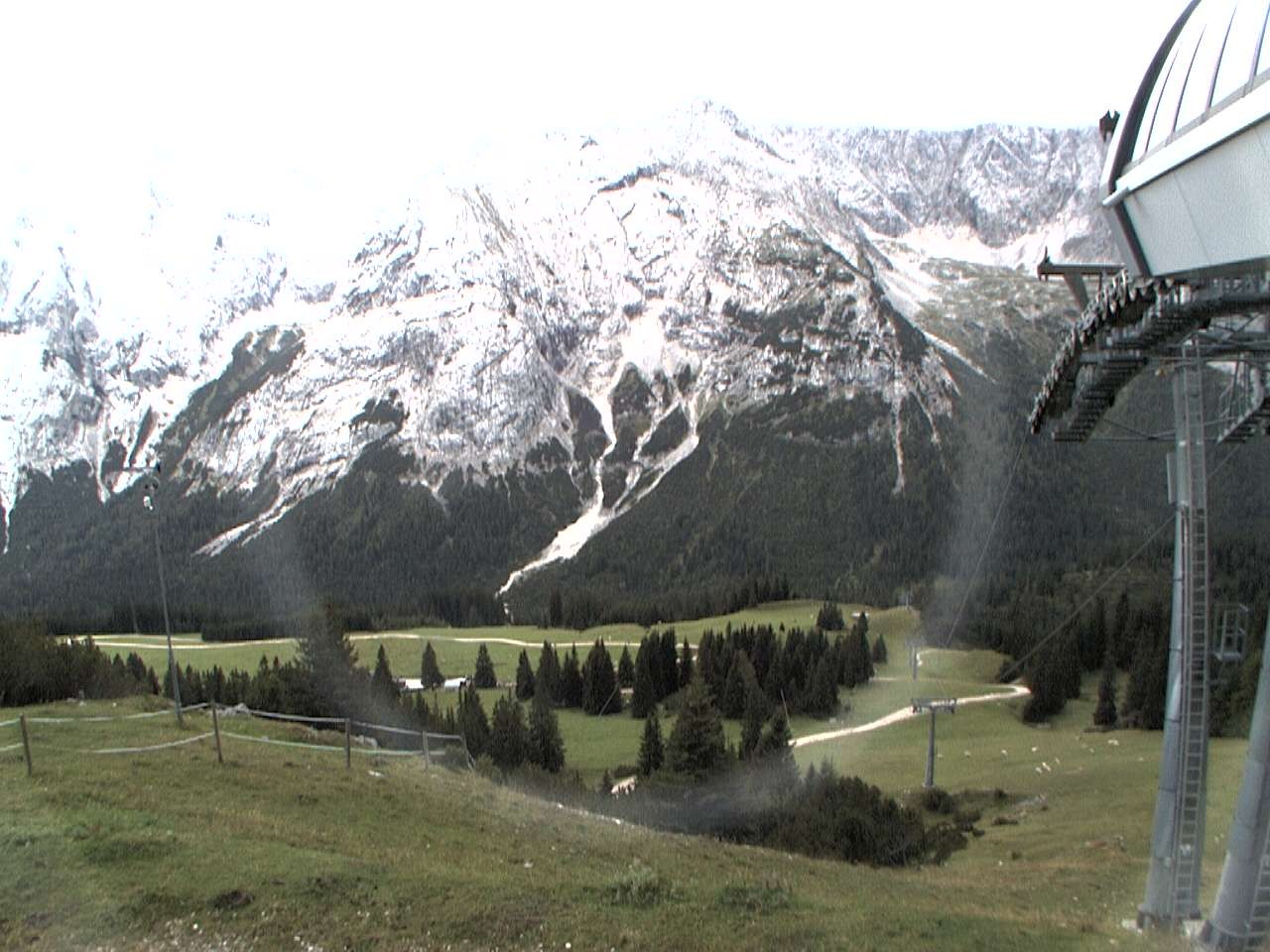 Archiv Foto Webcam Bergstation Sesselbahn Gaistal, Ehrwalder Alm