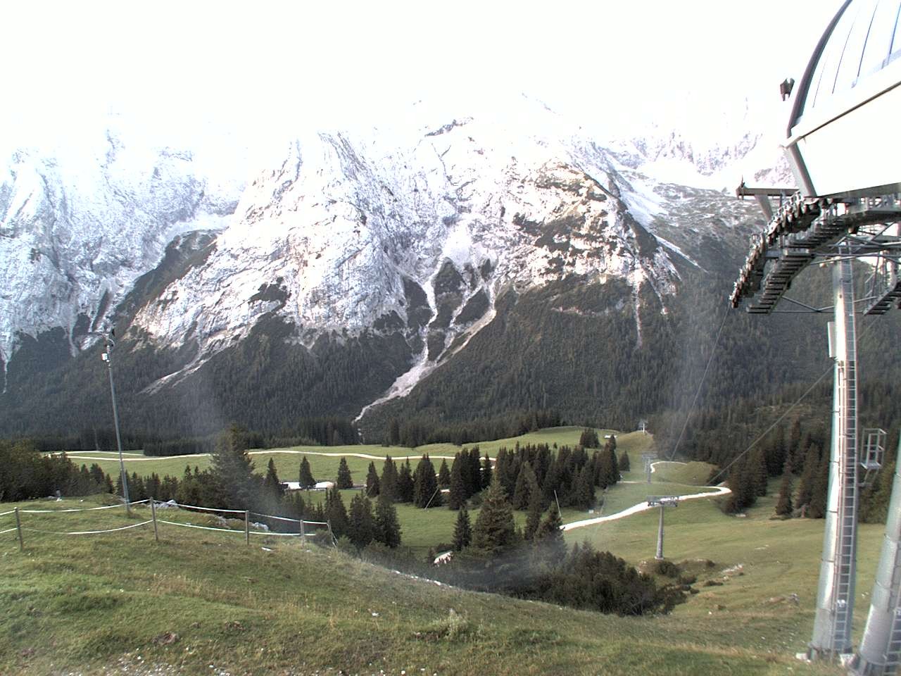 Archiv Foto Webcam Bergstation Sesselbahn Gaistal, Ehrwalder Alm