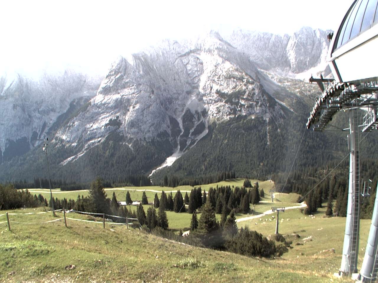 Archiv Foto Webcam Bergstation Sesselbahn Gaistal, Ehrwalder Alm