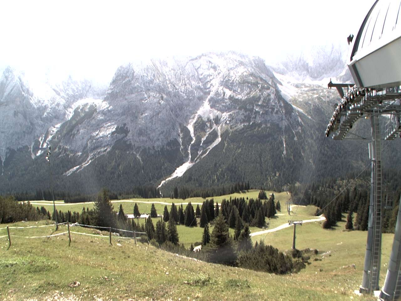 Archiv Foto Webcam Bergstation Sesselbahn Gaistal, Ehrwalder Alm