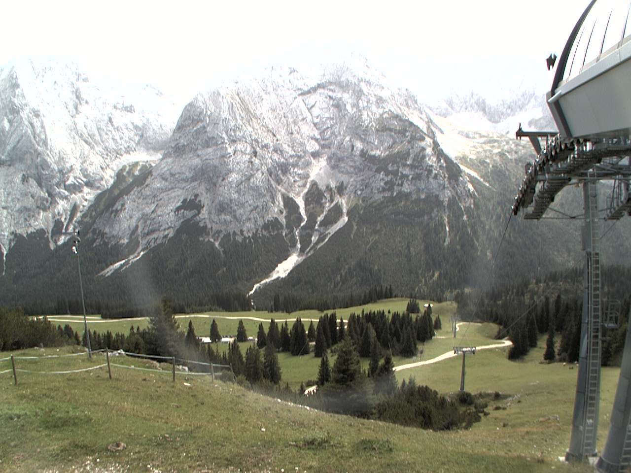 Archiv Foto Webcam Bergstation Sesselbahn Gaistal, Ehrwalder Alm