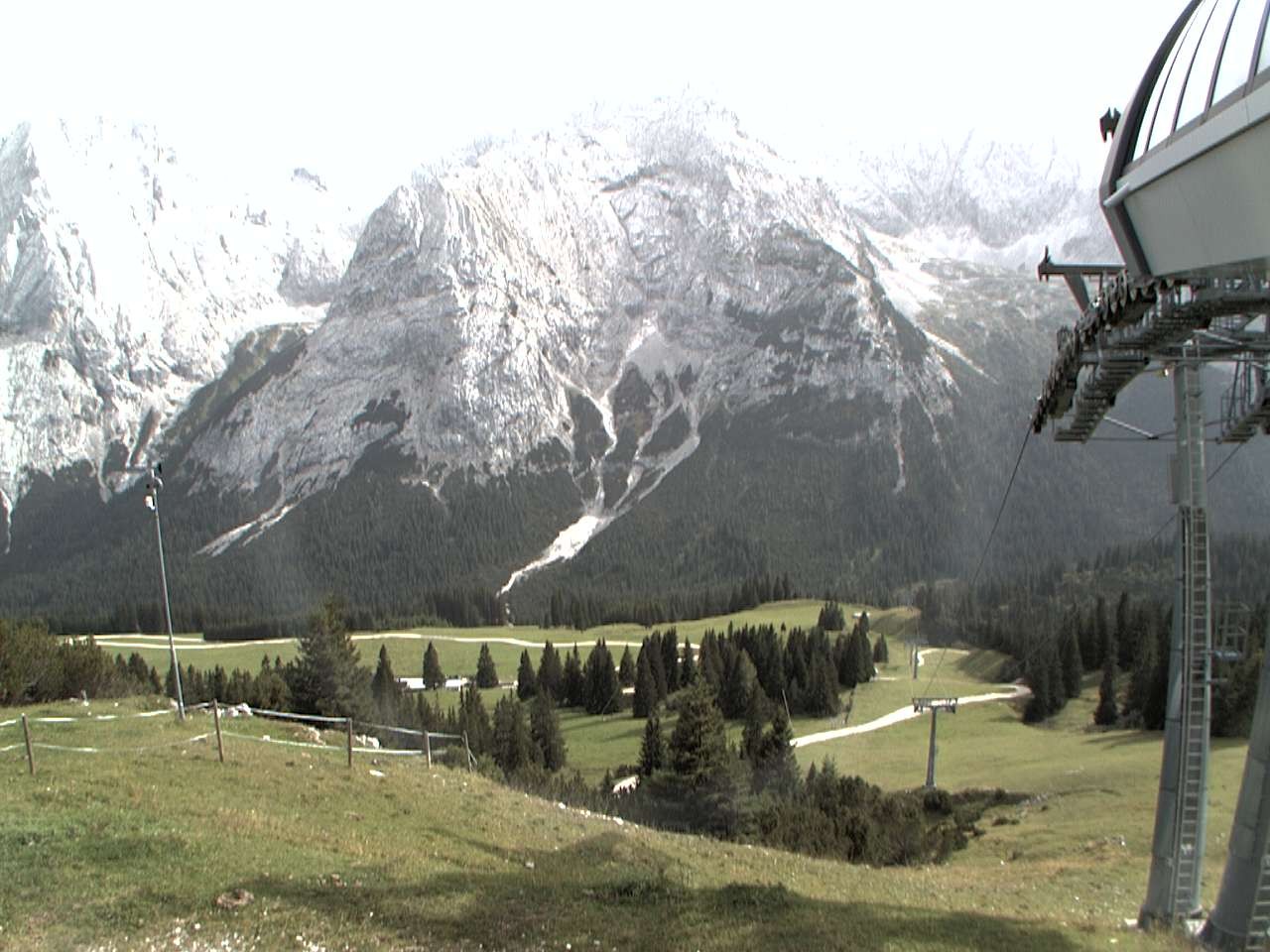 Archiv Foto Webcam Bergstation Sesselbahn Gaistal, Ehrwalder Alm