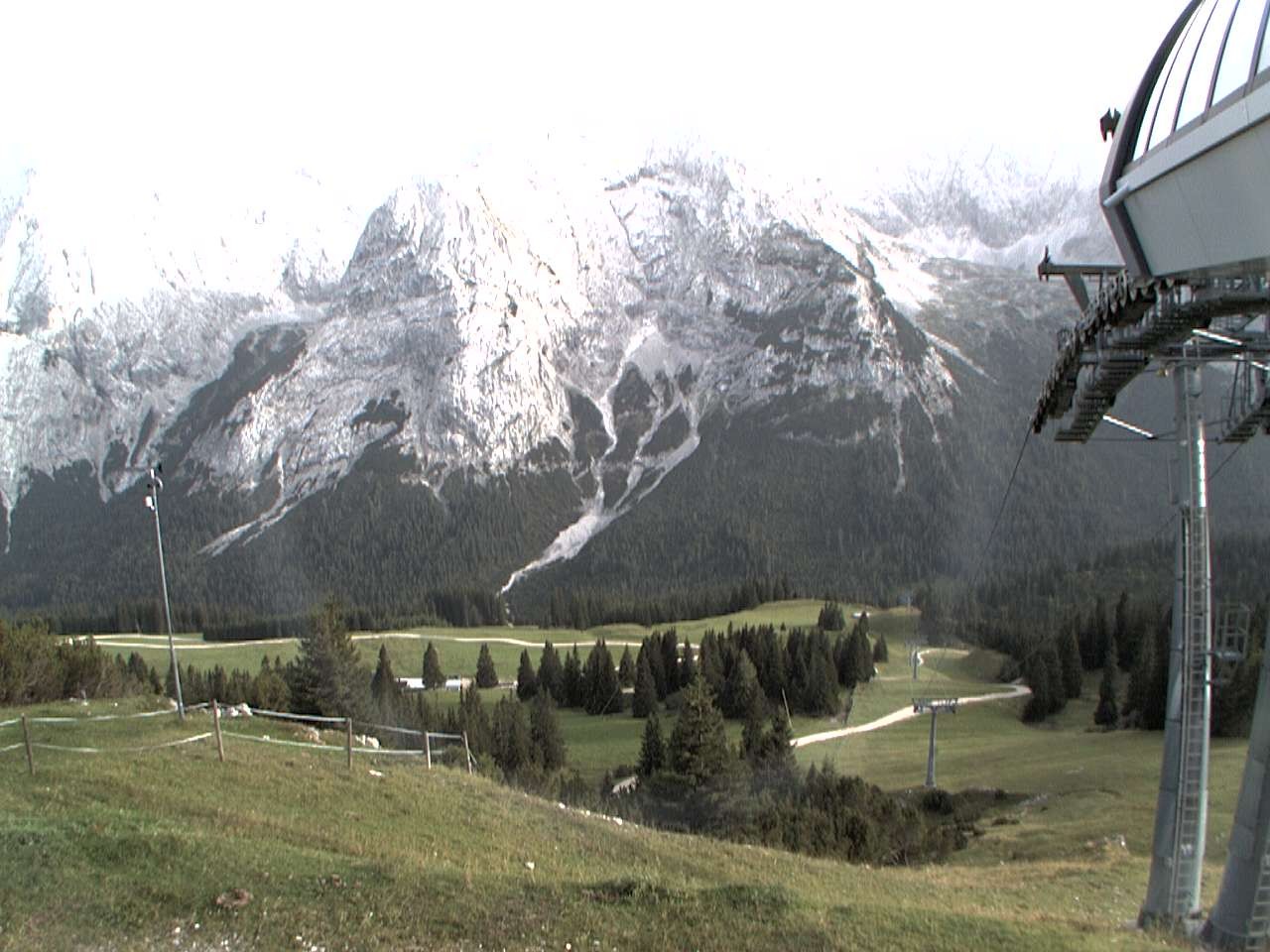 Archiv Foto Webcam Bergstation Sesselbahn Gaistal, Ehrwalder Alm