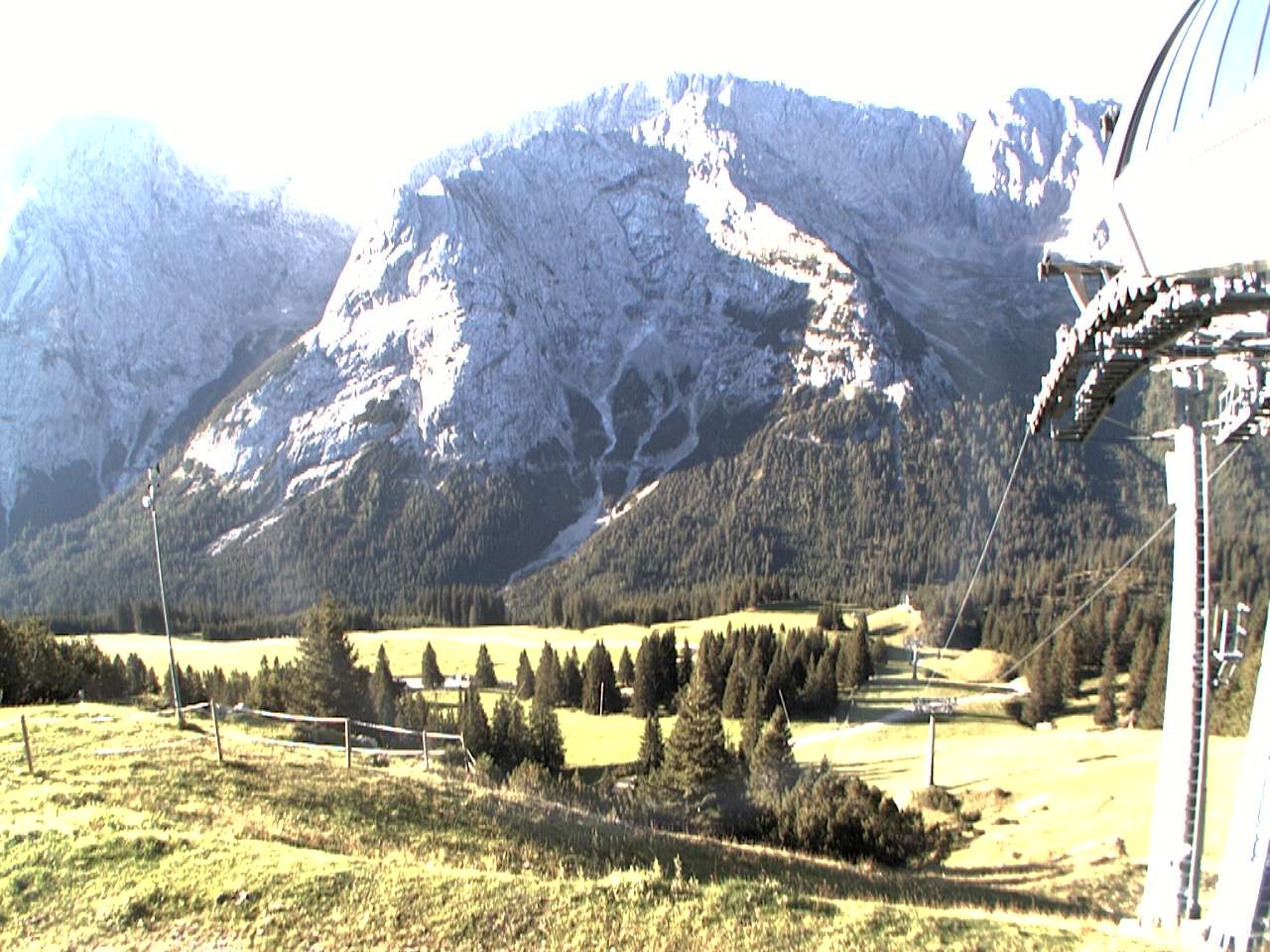 Archiv Foto Webcam Bergstation Sesselbahn Gaistal, Ehrwalder Alm