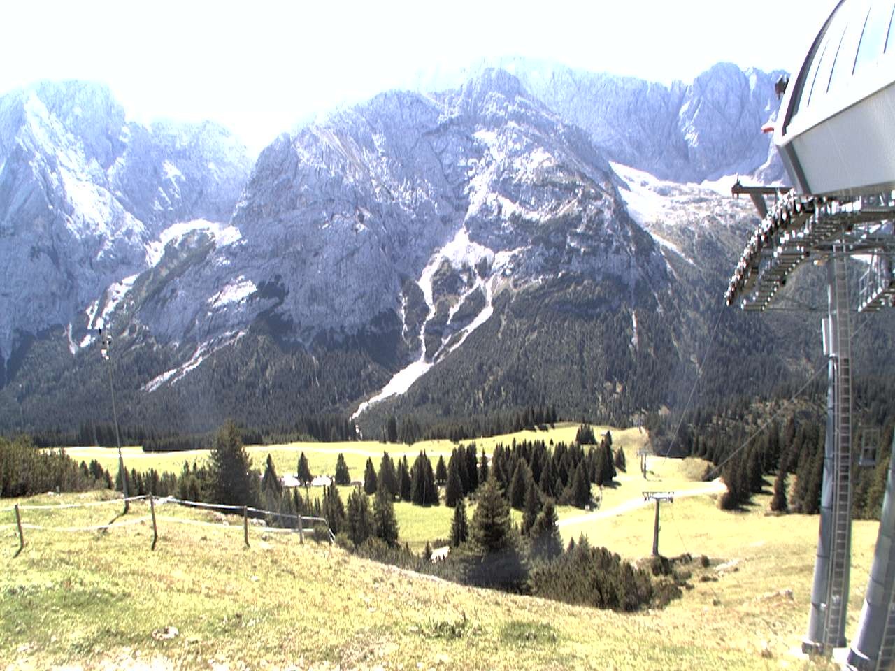 Archiv Foto Webcam Bergstation Sesselbahn Gaistal, Ehrwalder Alm