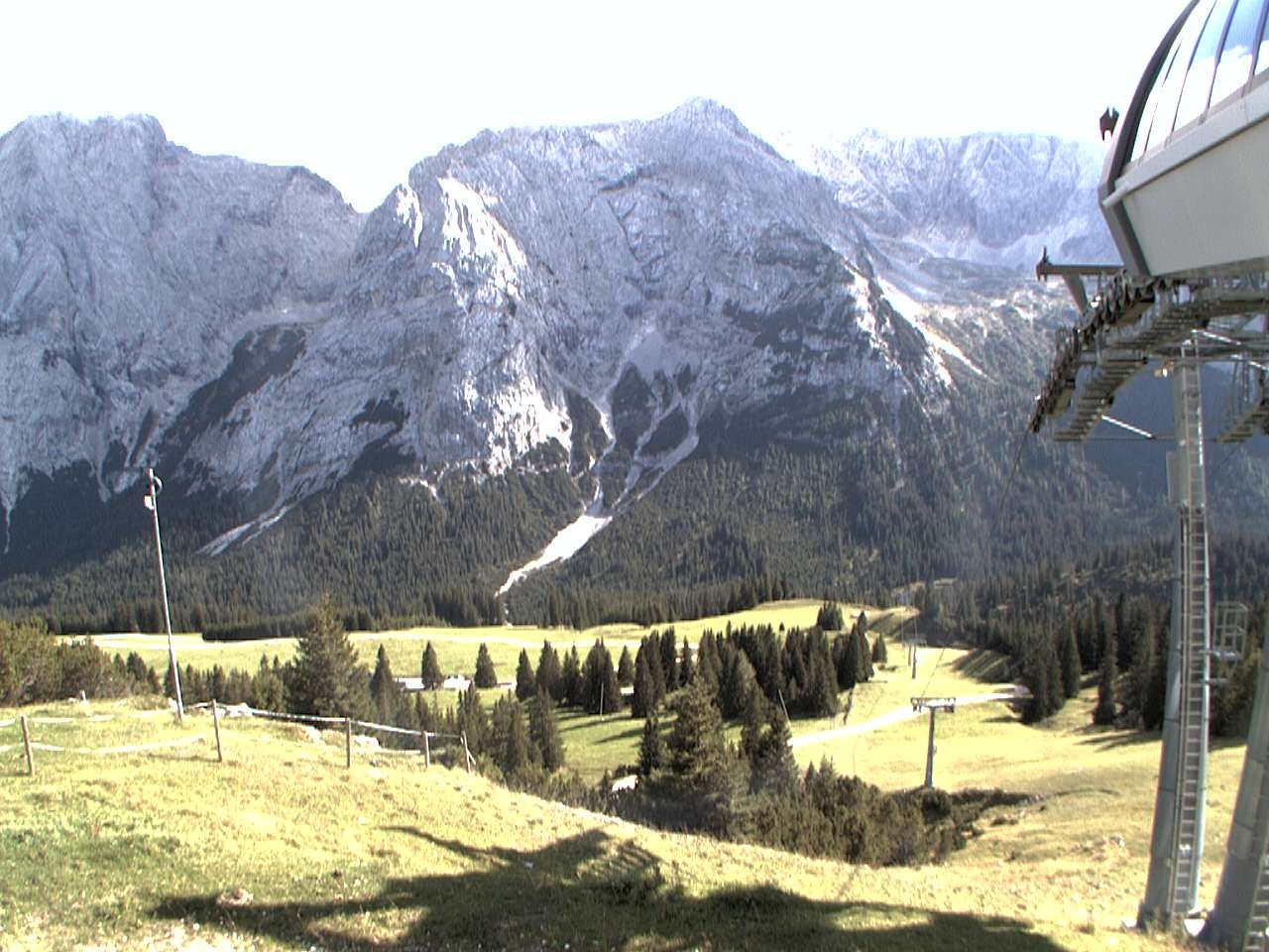 Archiv Foto Webcam Bergstation Sesselbahn Gaistal, Ehrwalder Alm