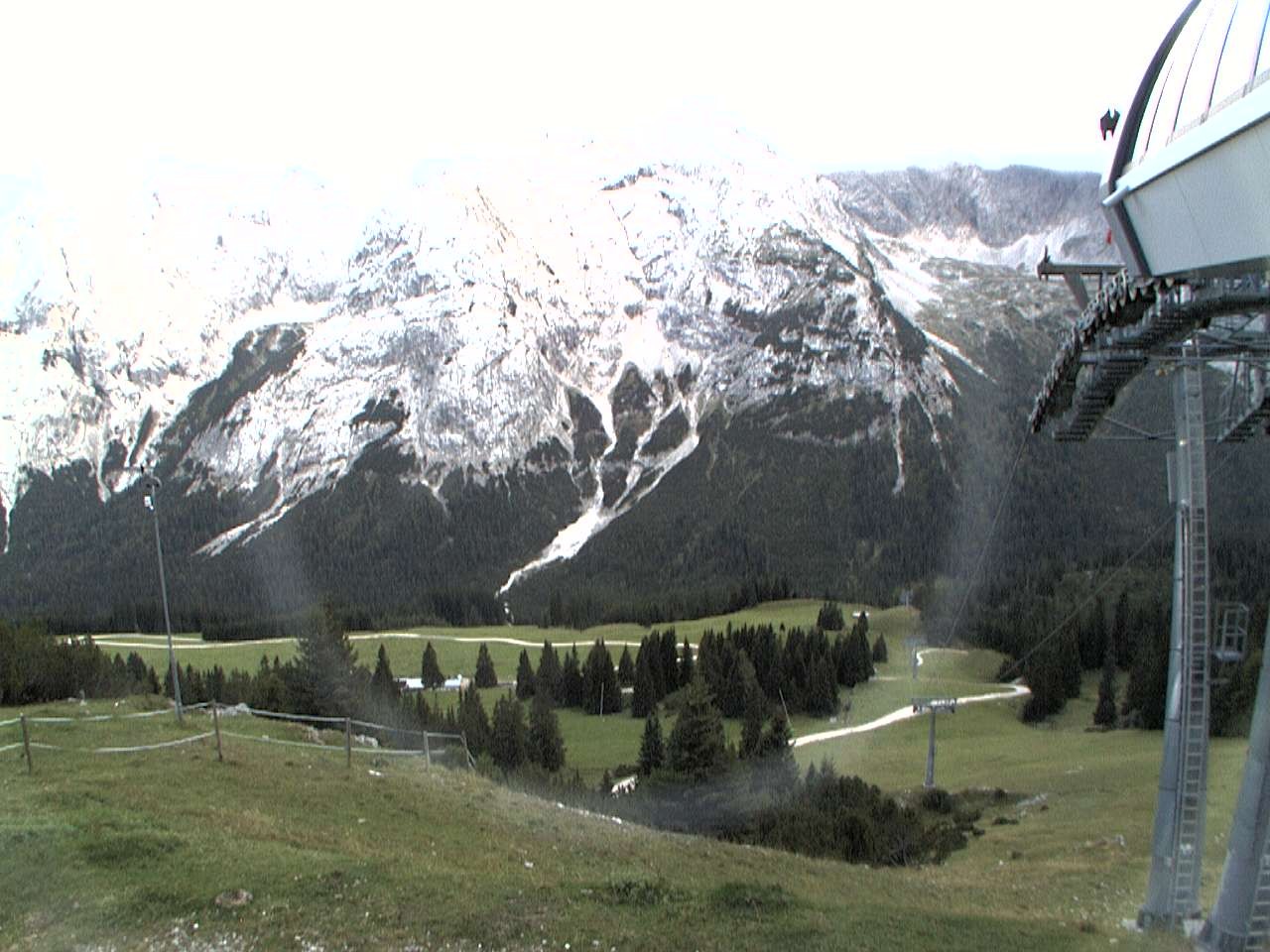 Archiv Foto Webcam Bergstation Sesselbahn Gaistal, Ehrwalder Alm