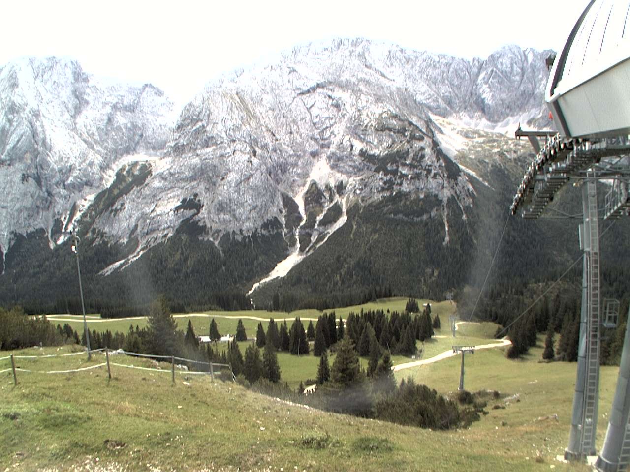 Archiv Foto Webcam Bergstation Sesselbahn Gaistal, Ehrwalder Alm