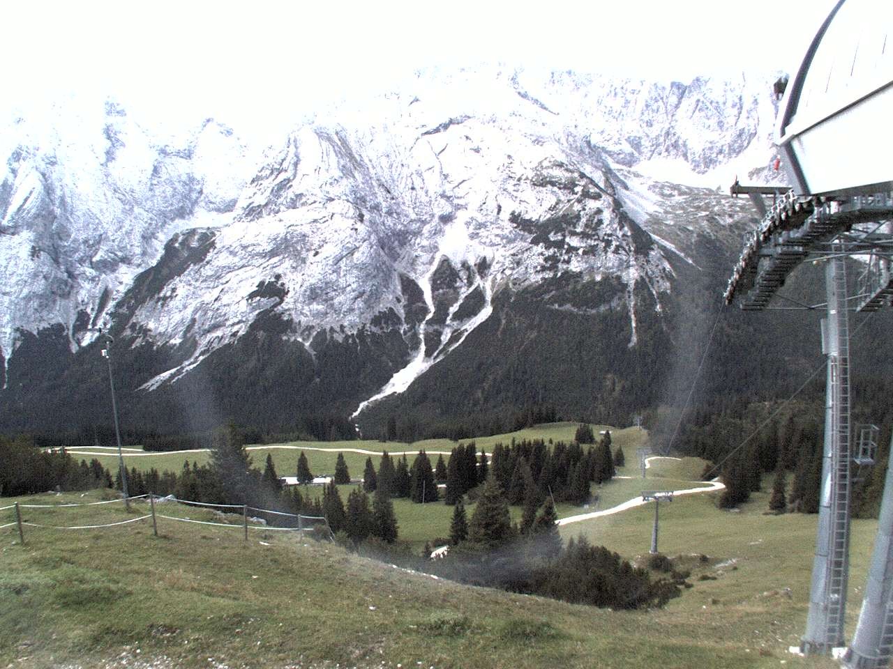 Archiv Foto Webcam Bergstation Sesselbahn Gaistal, Ehrwalder Alm
