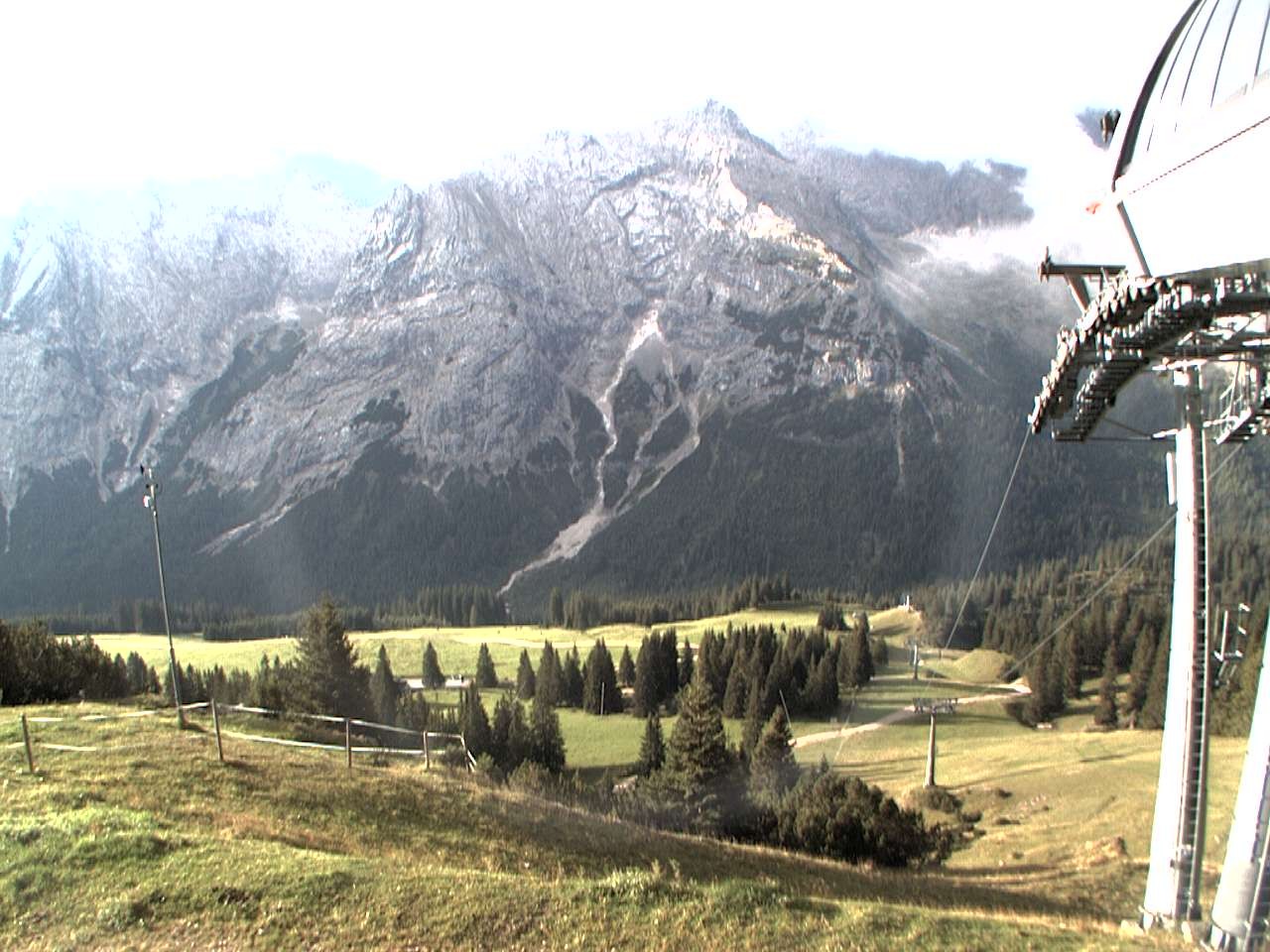 Archiv Foto Webcam Bergstation Sesselbahn Gaistal, Ehrwalder Alm