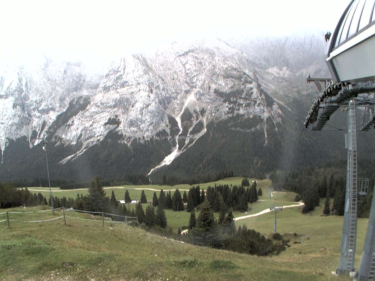 Archiv Foto Webcam Bergstation Sesselbahn Gaistal, Ehrwalder Alm