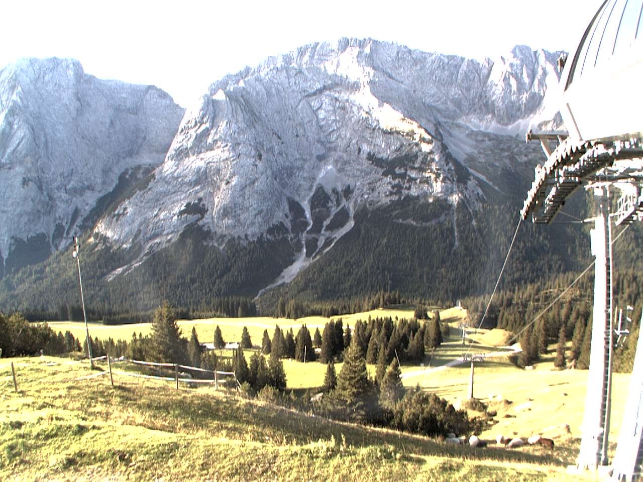 Archiv Foto Webcam Bergstation Sesselbahn Gaistal, Ehrwalder Alm