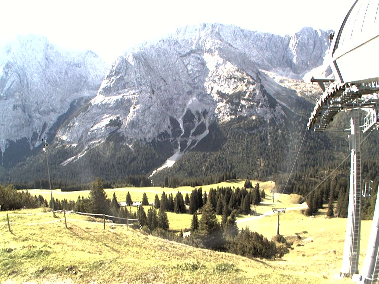 Archiv Foto Webcam Bergstation Sesselbahn Gaistal, Ehrwalder Alm