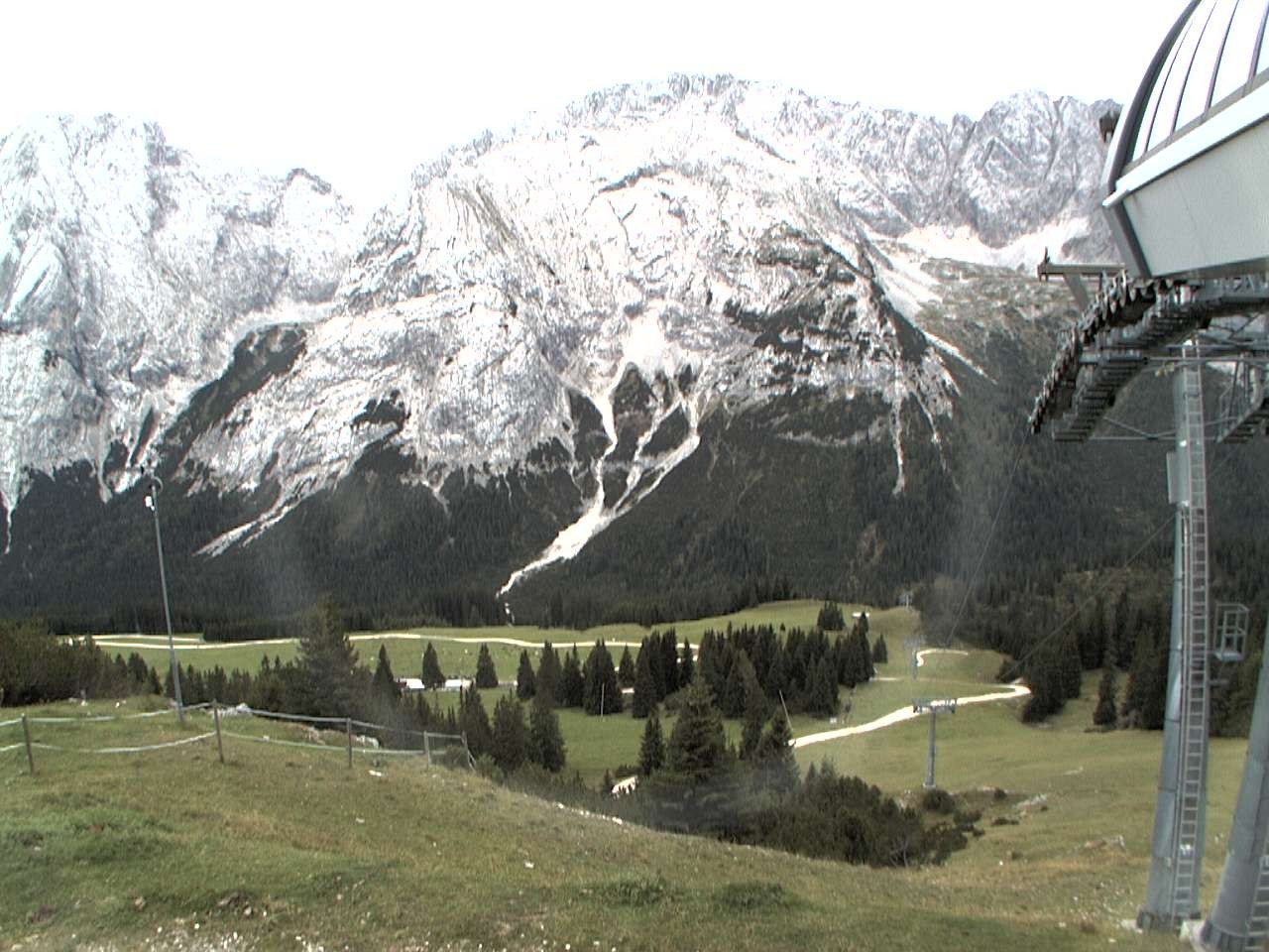 Archiv Foto Webcam Bergstation Sesselbahn Gaistal, Ehrwalder Alm