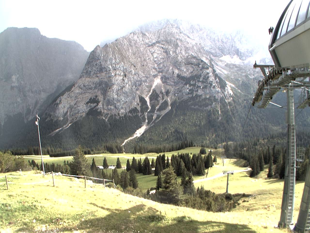 Archiv Foto Webcam Bergstation Sesselbahn Gaistal, Ehrwalder Alm