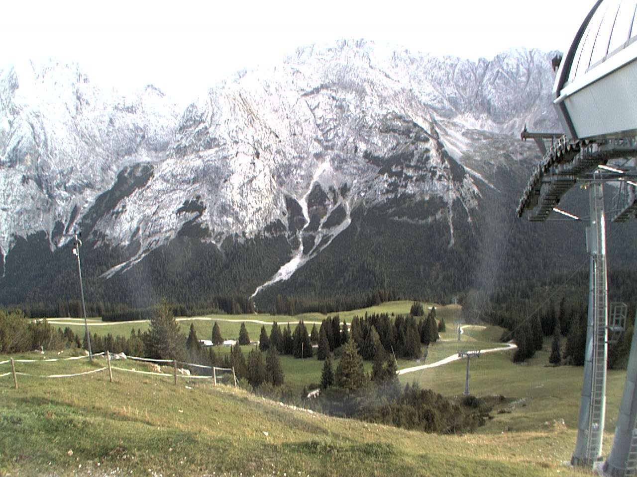 Archiv Foto Webcam Bergstation Sesselbahn Gaistal, Ehrwalder Alm