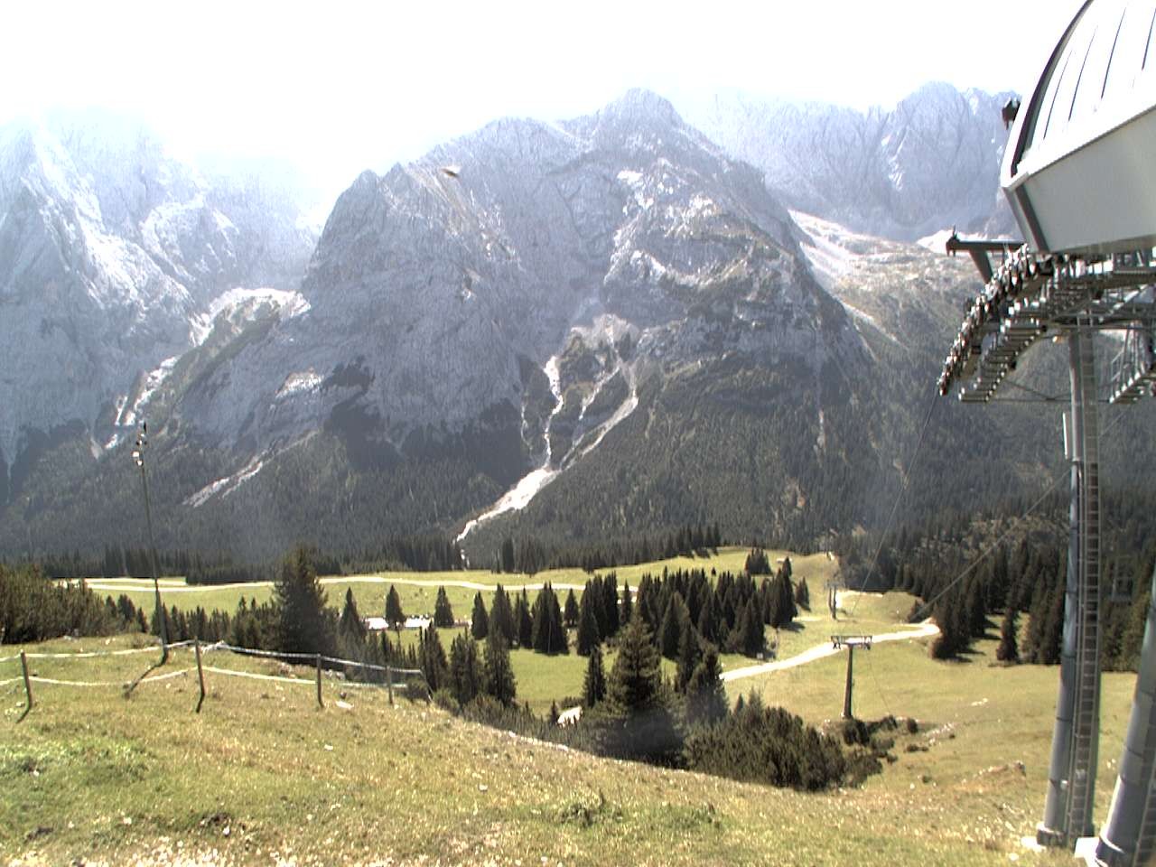 Archiv Foto Webcam Bergstation Sesselbahn Gaistal, Ehrwalder Alm