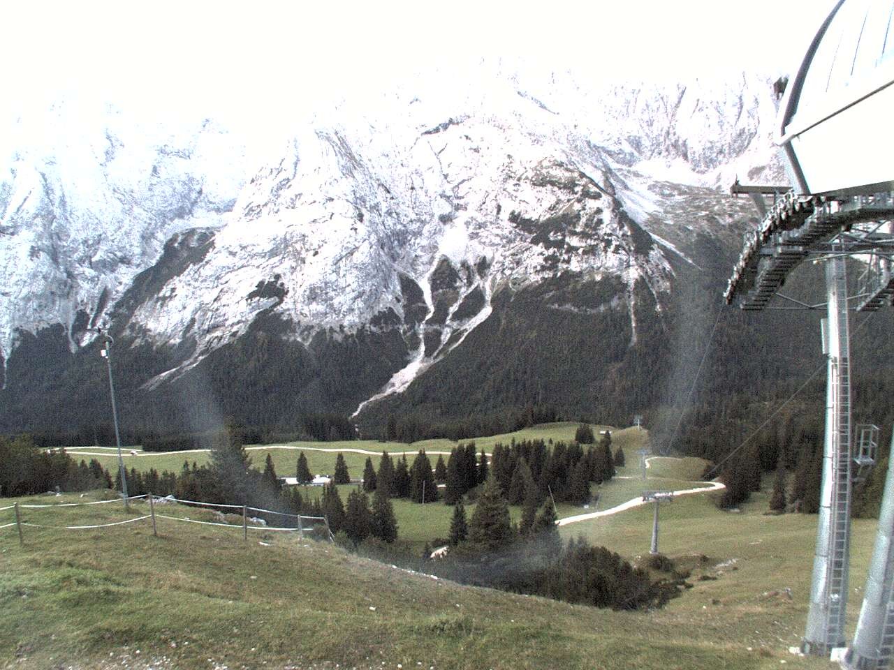 Archiv Foto Webcam Bergstation Sesselbahn Gaistal, Ehrwalder Alm