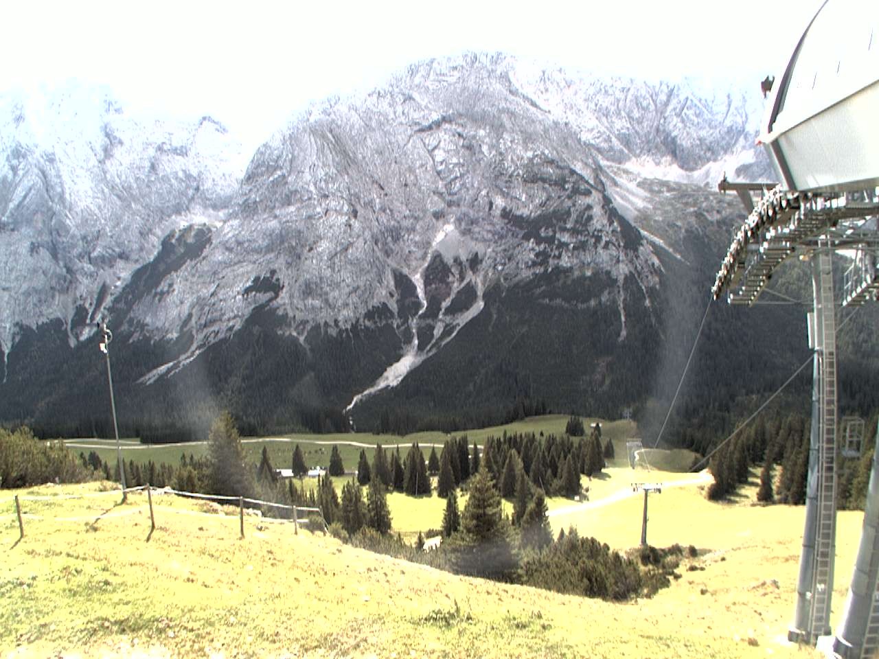 Archiv Foto Webcam Bergstation Sesselbahn Gaistal, Ehrwalder Alm