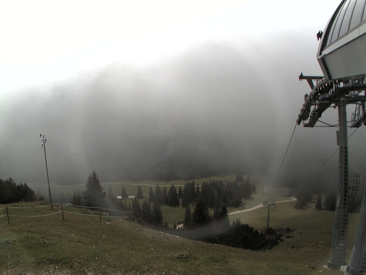 Archiv Foto Webcam Bergstation Sesselbahn Gaistal, Ehrwalder Alm