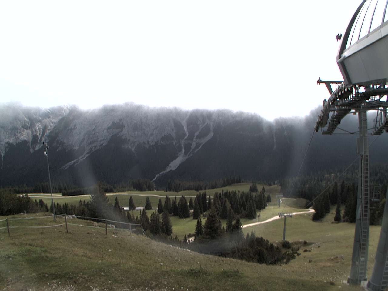 Archiv Foto Webcam Bergstation Sesselbahn Gaistal, Ehrwalder Alm