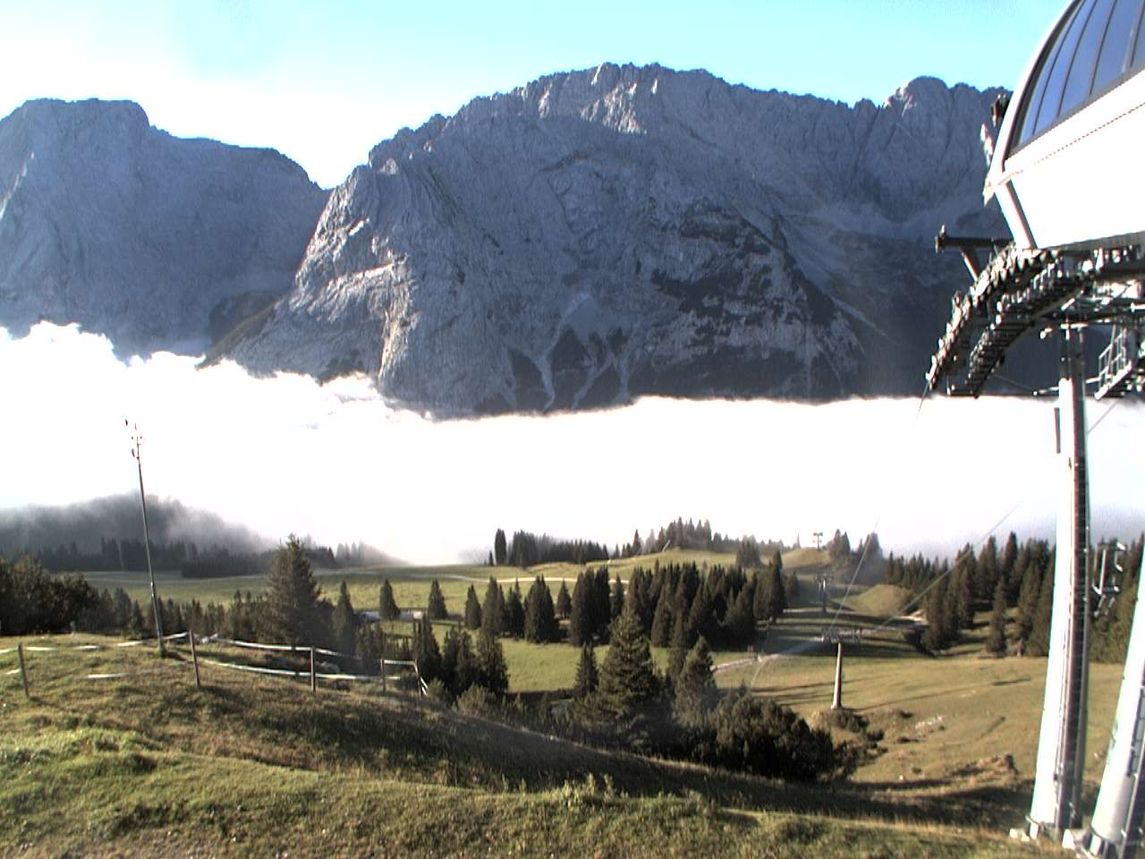 Archiv Foto Webcam Bergstation Sesselbahn Gaistal, Ehrwalder Alm