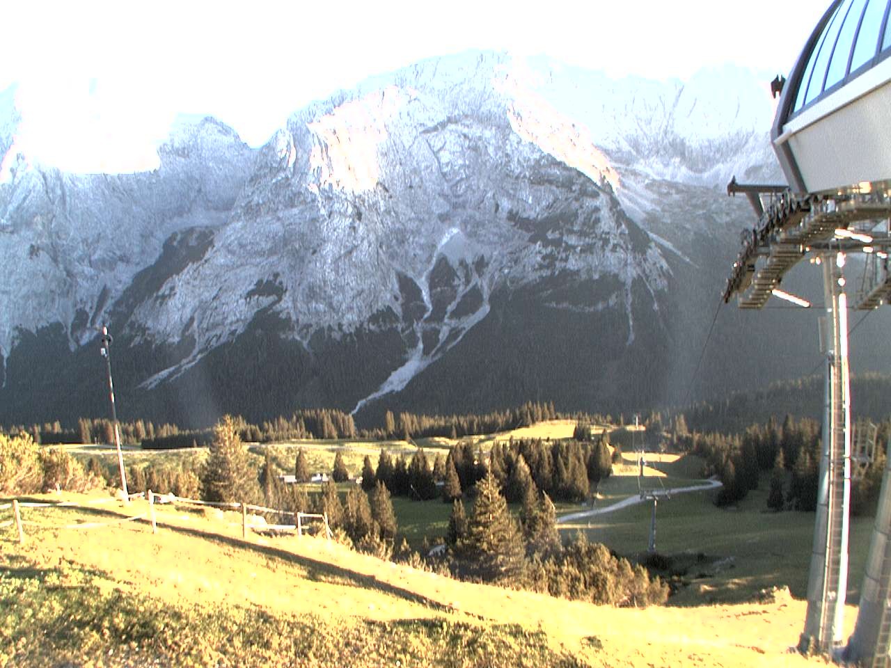 Archiv Foto Webcam Bergstation Sesselbahn Gaistal, Ehrwalder Alm