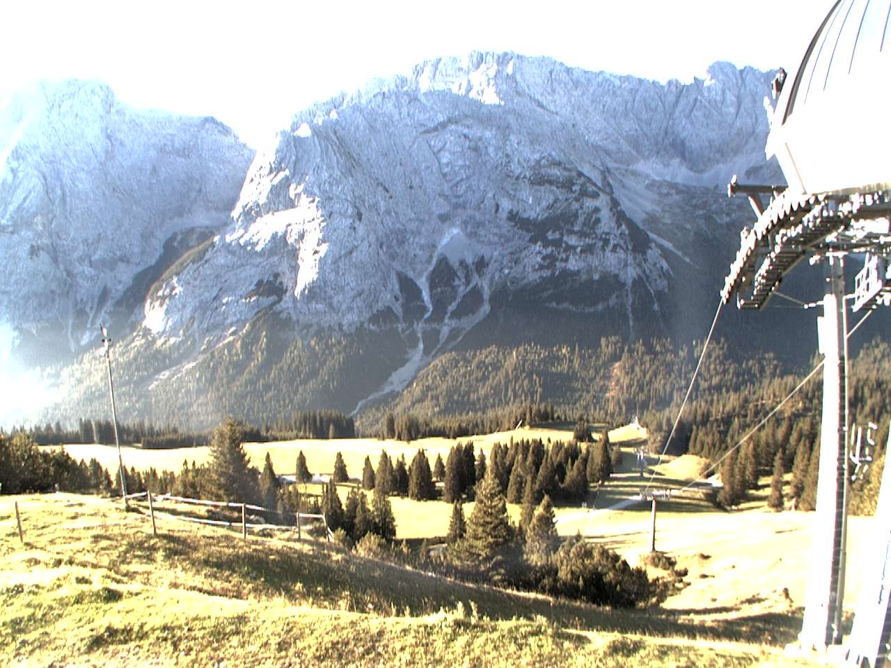 Archiv Foto Webcam Bergstation Sesselbahn Gaistal, Ehrwalder Alm
