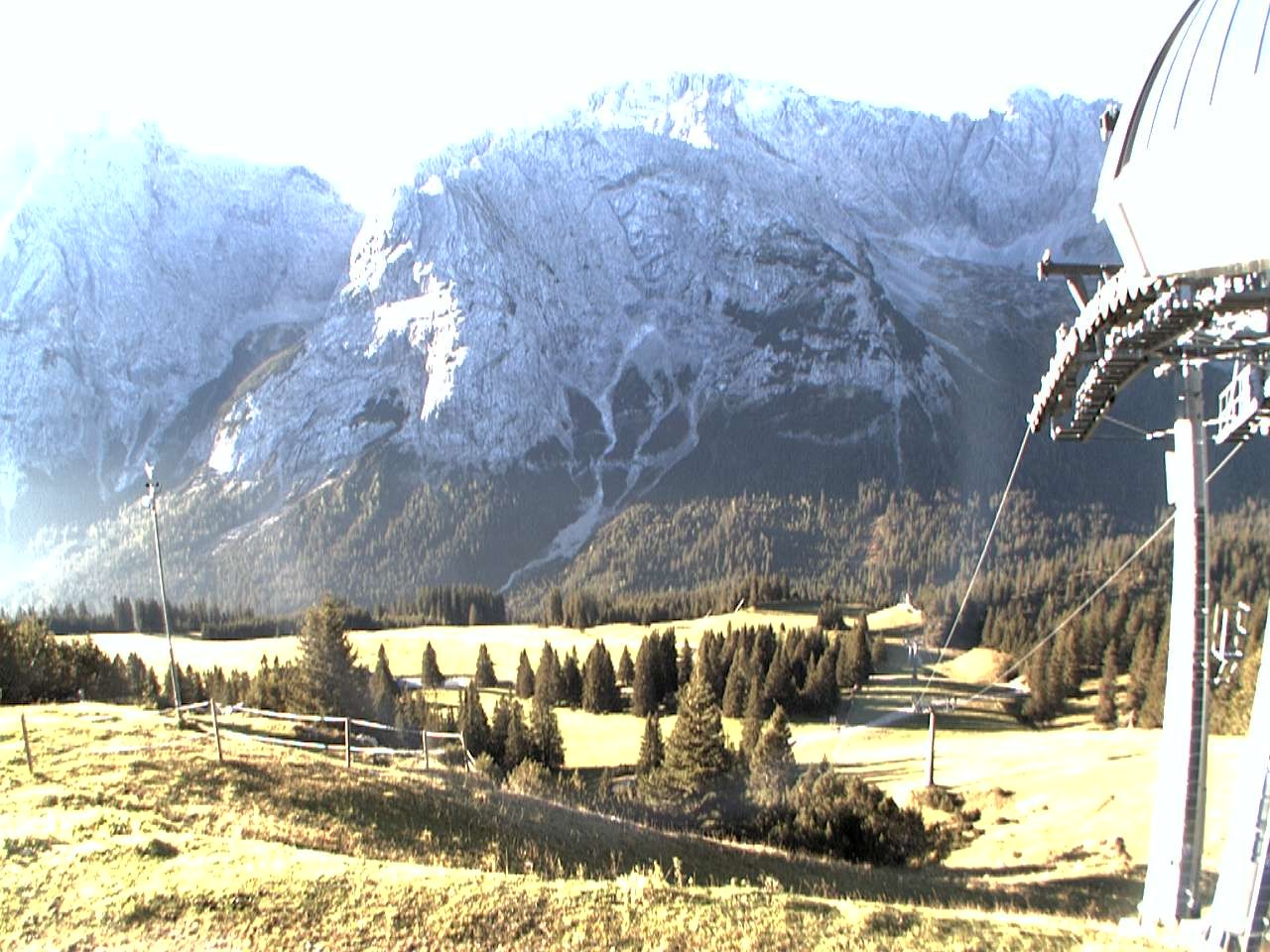 Archiv Foto Webcam Bergstation Sesselbahn Gaistal, Ehrwalder Alm