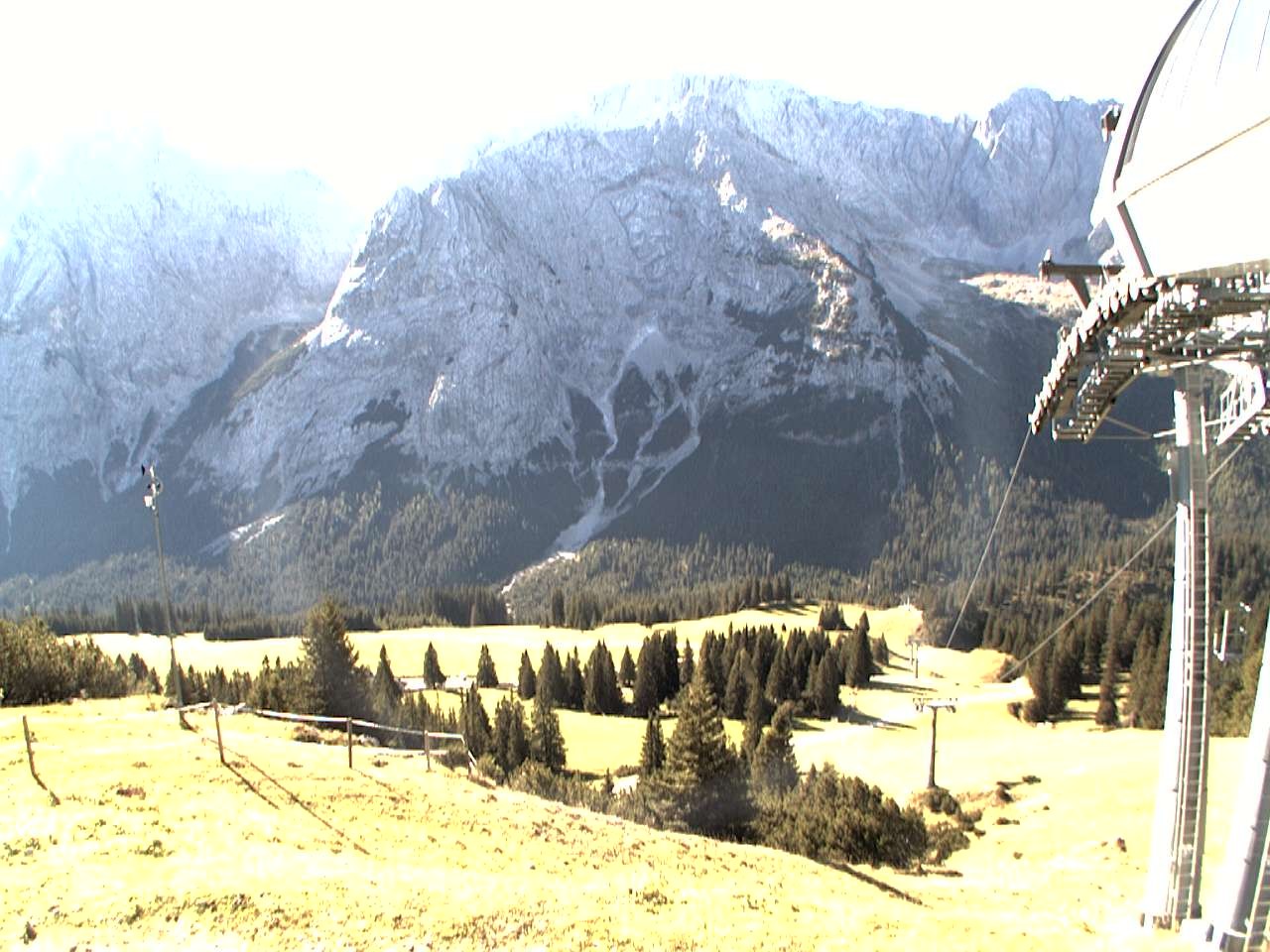 Archiv Foto Webcam Bergstation Sesselbahn Gaistal, Ehrwalder Alm
