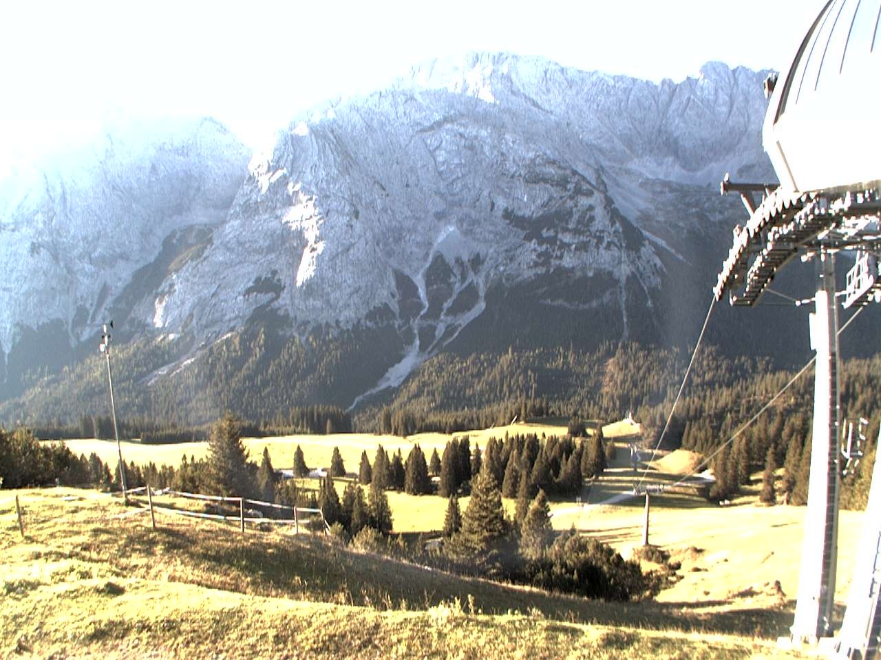 Archiv Foto Webcam Bergstation Sesselbahn Gaistal, Ehrwalder Alm