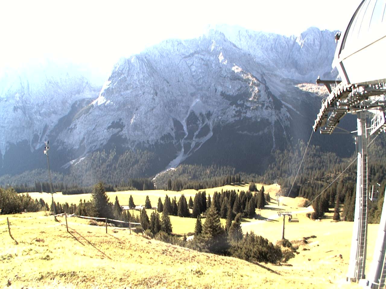 Archiv Foto Webcam Bergstation Sesselbahn Gaistal, Ehrwalder Alm
