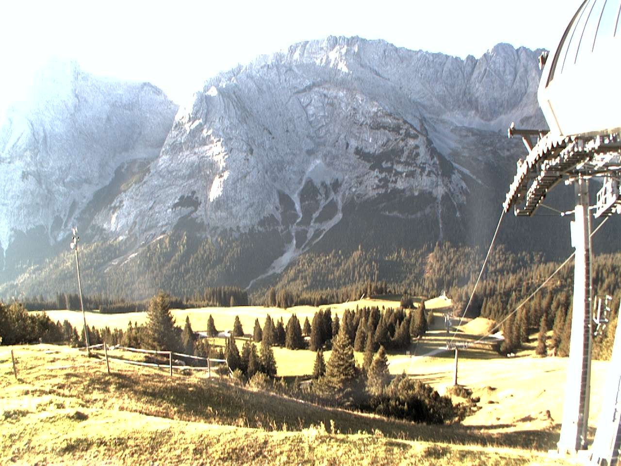 Archiv Foto Webcam Bergstation Sesselbahn Gaistal, Ehrwalder Alm