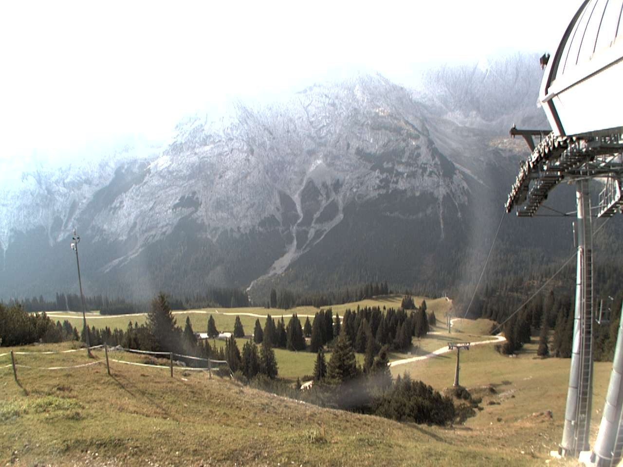 Archiv Foto Webcam Bergstation Sesselbahn Gaistal, Ehrwalder Alm