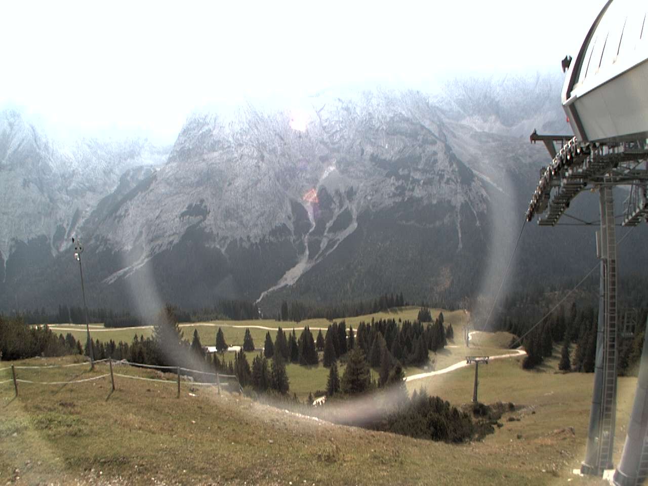Archiv Foto Webcam Bergstation Sesselbahn Gaistal, Ehrwalder Alm