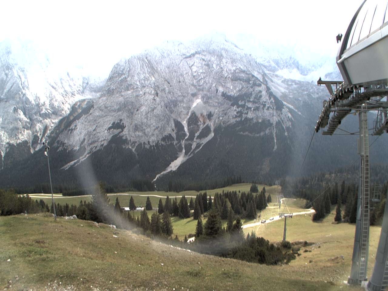 Archiv Foto Webcam Bergstation Sesselbahn Gaistal, Ehrwalder Alm