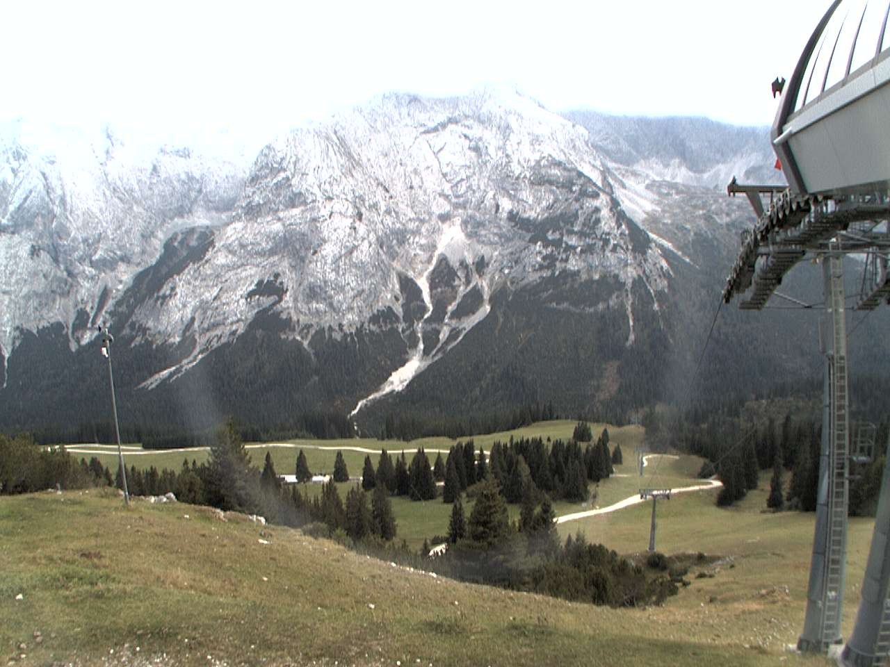 Archiv Foto Webcam Bergstation Sesselbahn Gaistal, Ehrwalder Alm