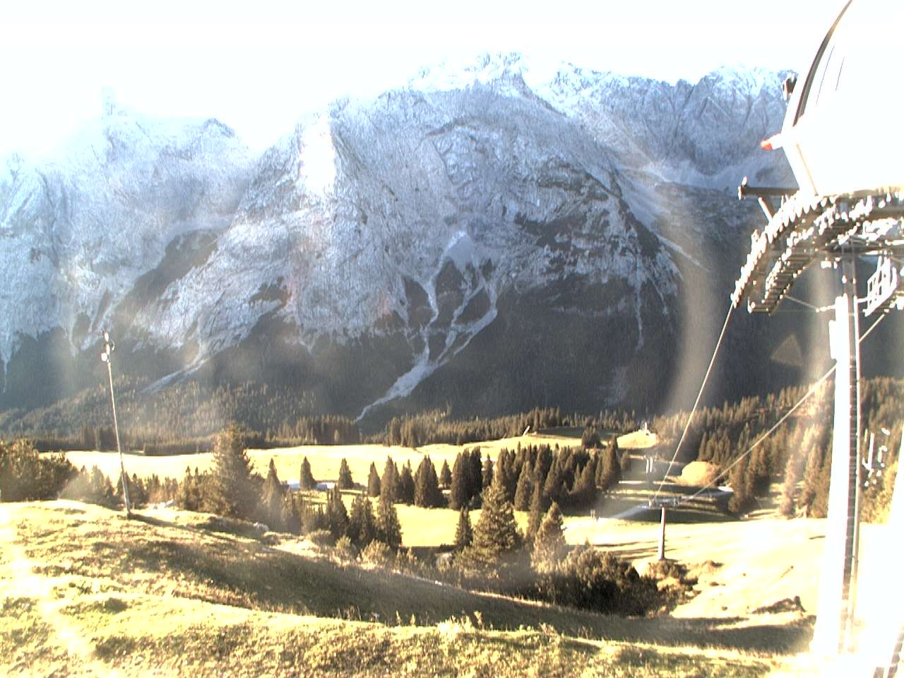Archiv Foto Webcam Bergstation Sesselbahn Gaistal, Ehrwalder Alm