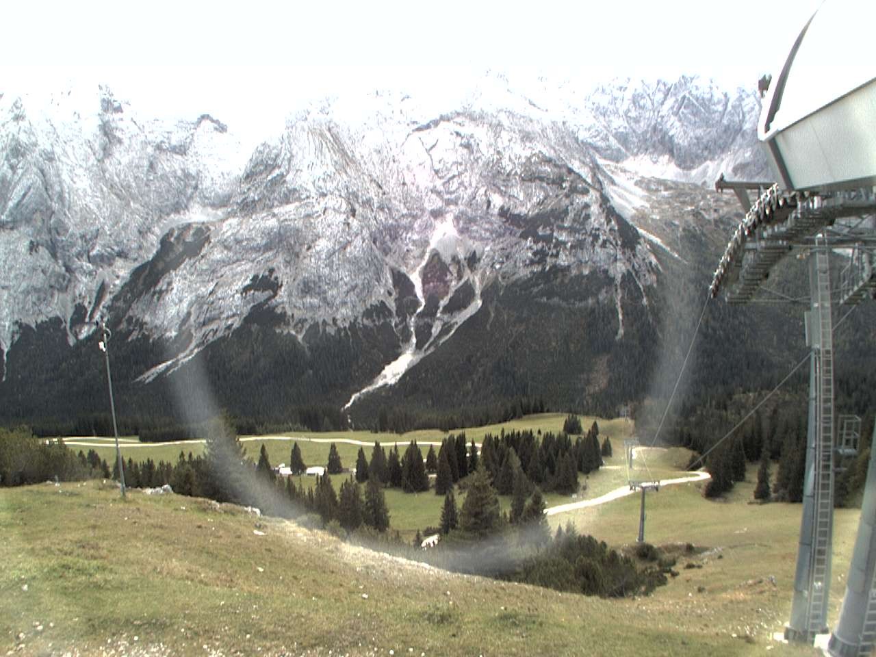 Archiv Foto Webcam Bergstation Sesselbahn Gaistal, Ehrwalder Alm