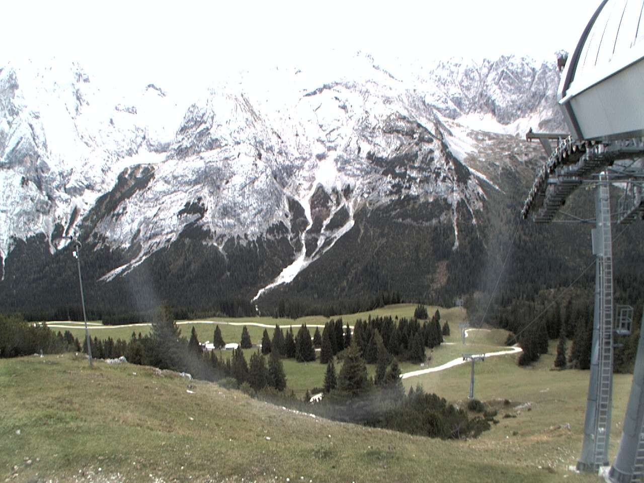 Archiv Foto Webcam Bergstation Sesselbahn Gaistal, Ehrwalder Alm
