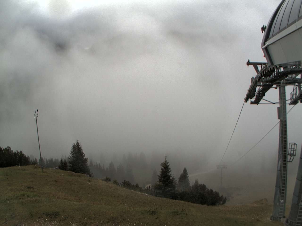 Archiv Foto Webcam Bergstation Sesselbahn Gaistal, Ehrwalder Alm