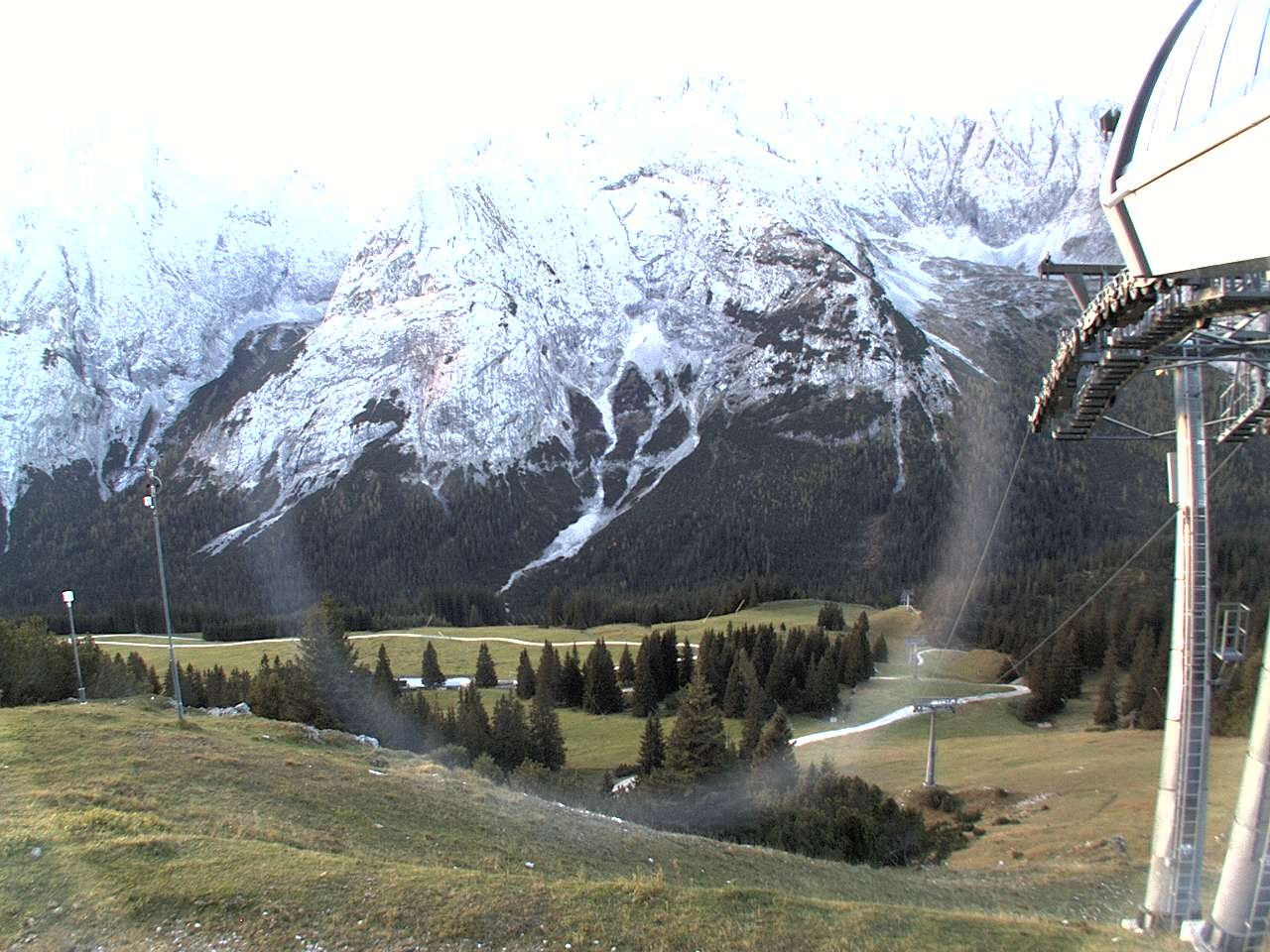 Archiv Foto Webcam Bergstation Sesselbahn Gaistal, Ehrwalder Alm