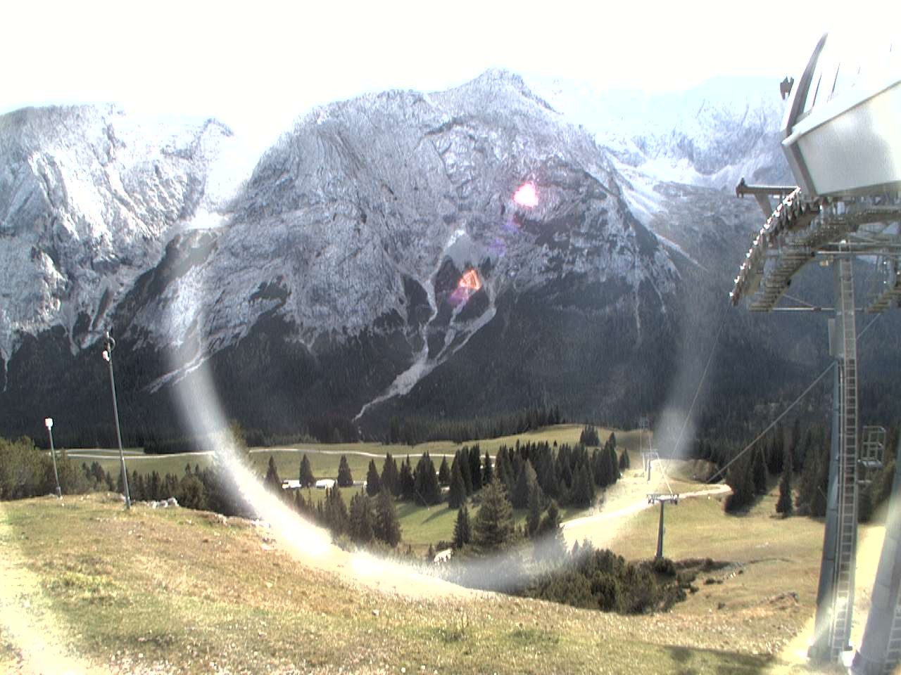 Archiv Foto Webcam Bergstation Sesselbahn Gaistal, Ehrwalder Alm