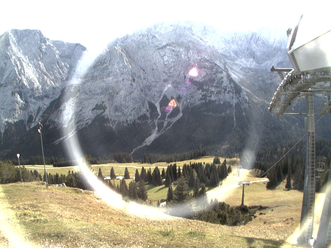 Archived image Webcam mountain station chairlift "Gaistal", "Ehrwalder Alm"