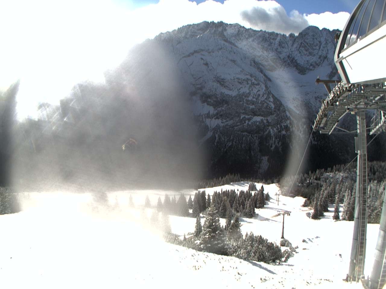 Archiv Foto Webcam Bergstation Sesselbahn Gaistal, Ehrwalder Alm