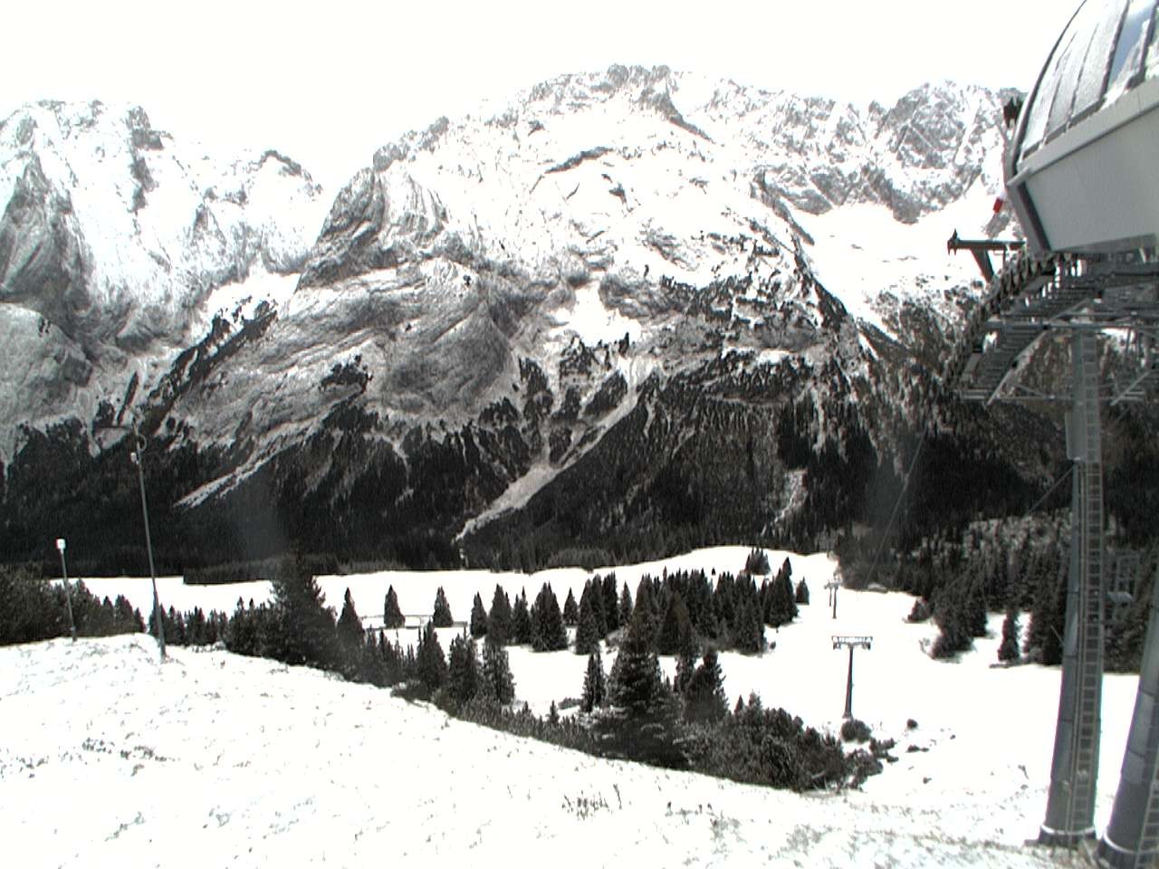 Archiv Foto Webcam Bergstation Sesselbahn Gaistal, Ehrwalder Alm